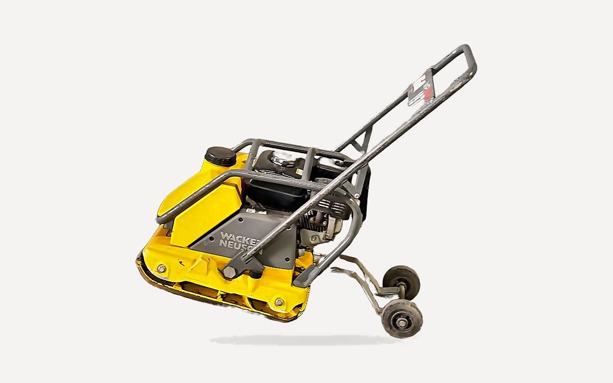 Wacker Neuson WP1550AWN plate compactor on a Phoenix job site