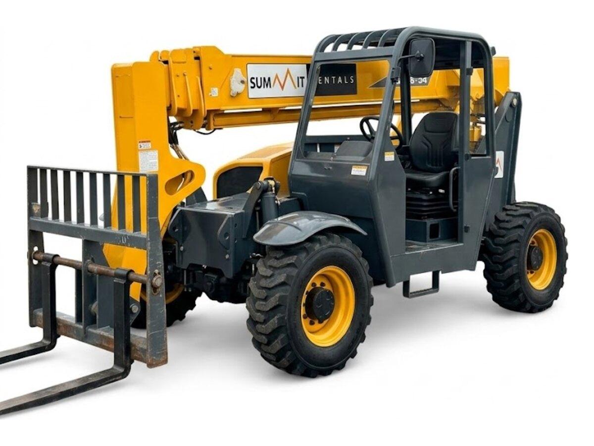 Gehl RS6-34 rough terrain telehandler with a Summit Rentals decal, delivered to job sites across Phoenix, AZ